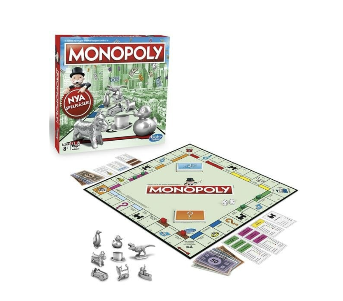 Traditionellt Monopoly-spel 